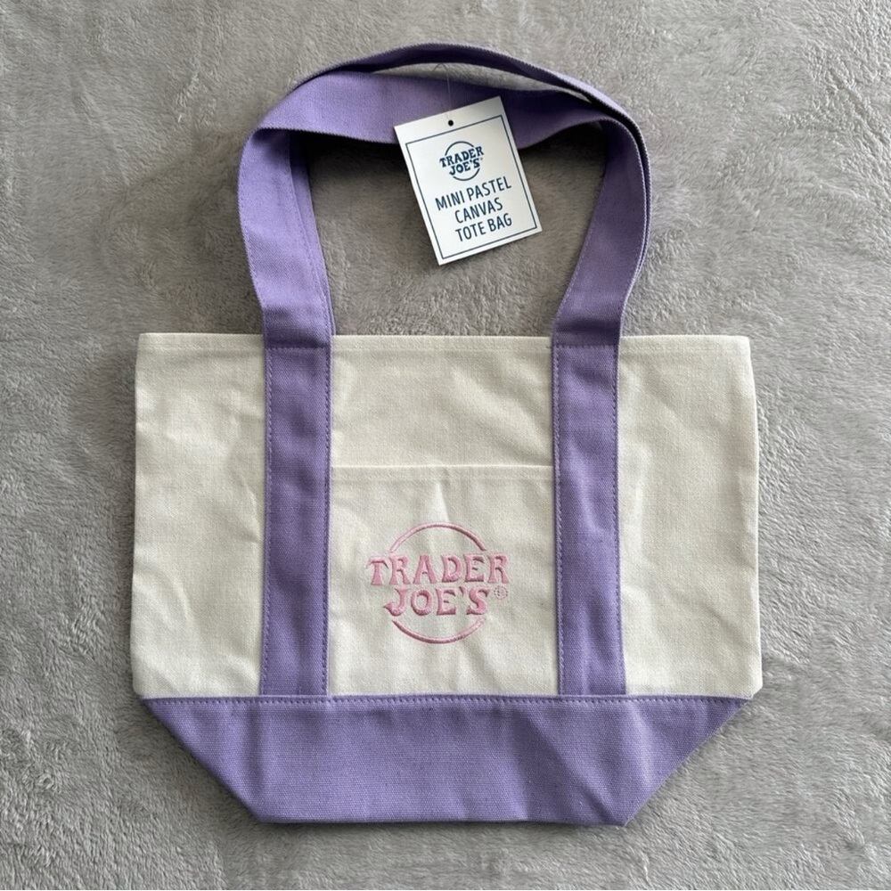 Trader Joes Pastel Mini Tote 2025 Limited Edition